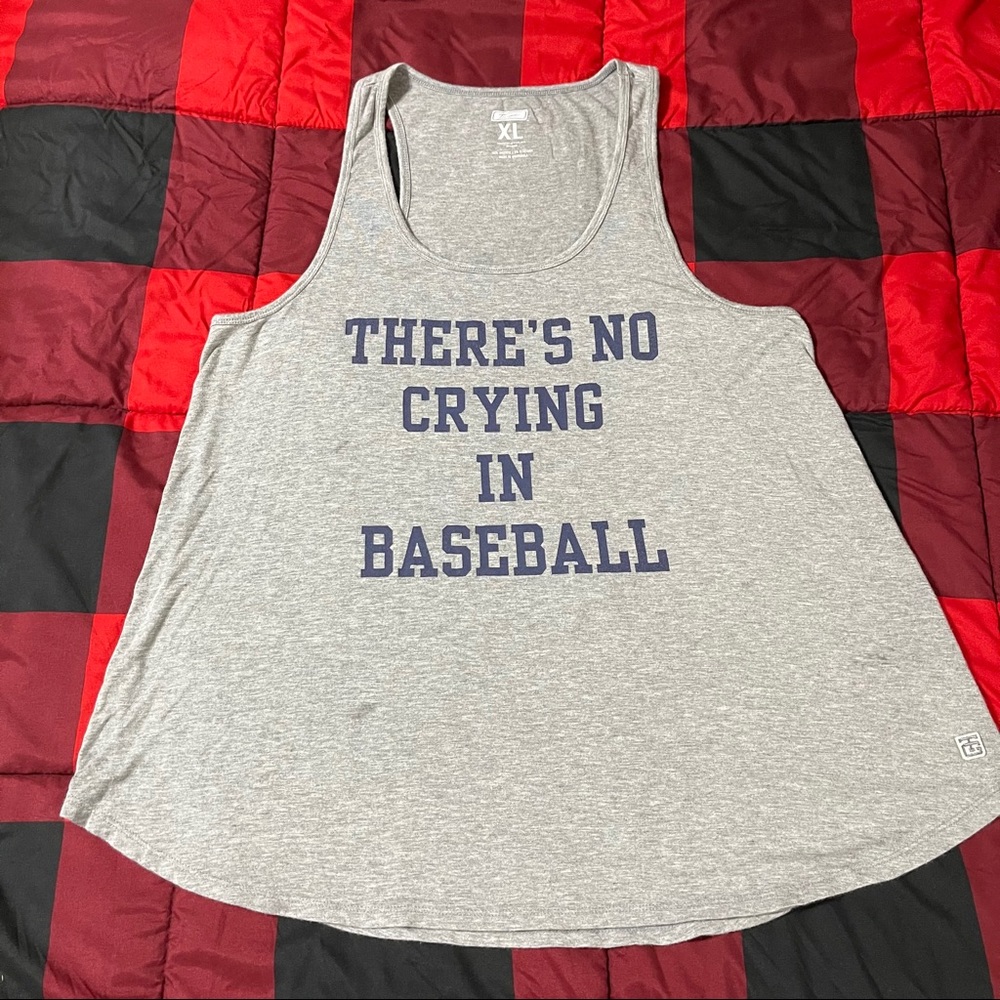 American Eagle Tailgate No Crying in Baseball Tank